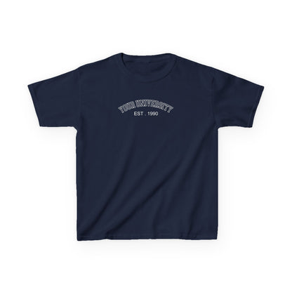 Personalized University Baby Tee, Personalized University Name Shirt, personalized text shirt, Custom Text Shirt, Graduation shirt, Crop Top