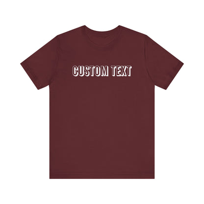 Custom Comfort Colors Shirt, Custom V Neck Shirt, Custom T Shirt, Add Your Own Text, Personalized Shirt , Boho , Adult Shirt, Custom Tee