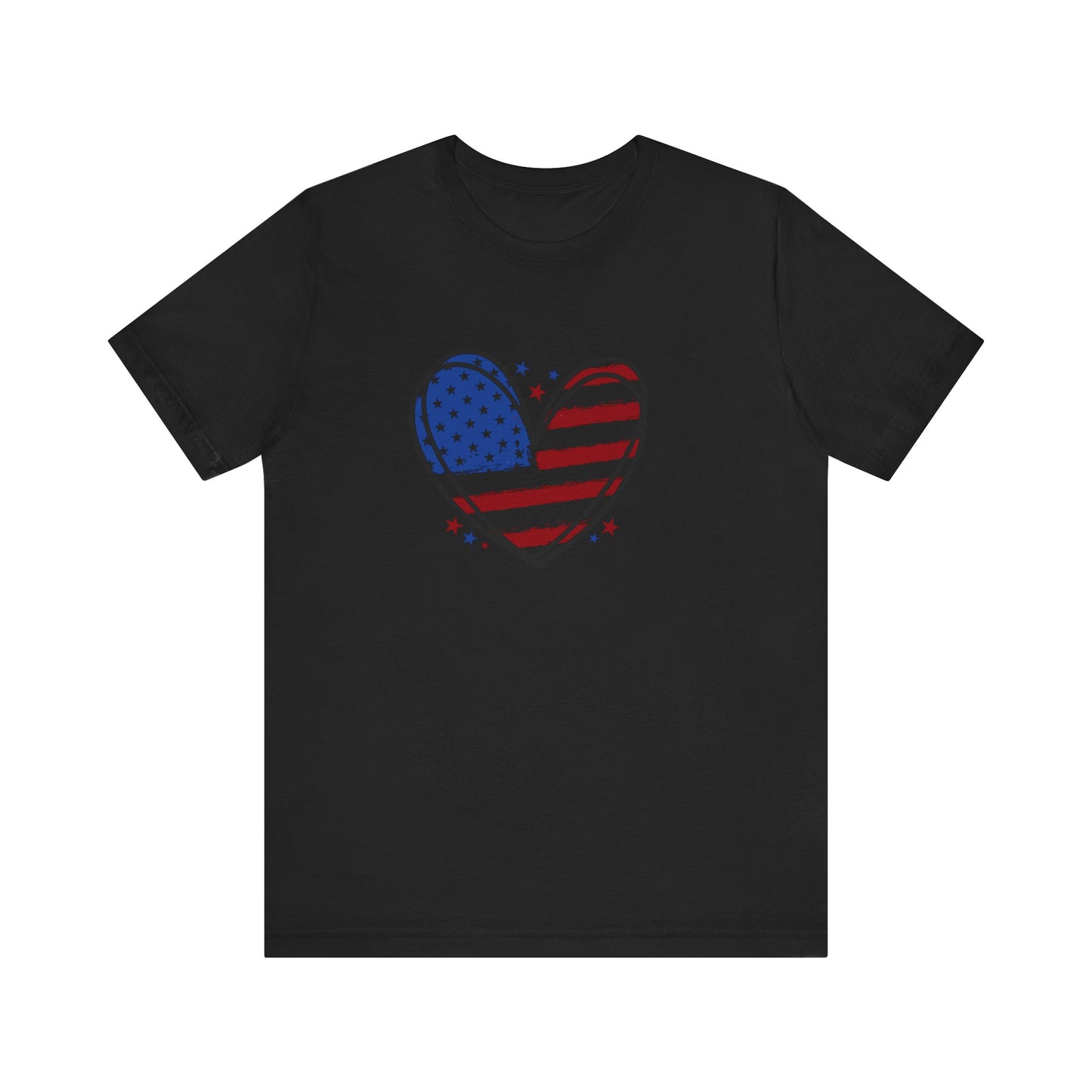 USA Flag Heart Shirt, Patriotic 4th of July Shirt, American Flag Tee, Fourth of July Shirt for Women ,USA Tee , Flag Heart T-Shirt , gift