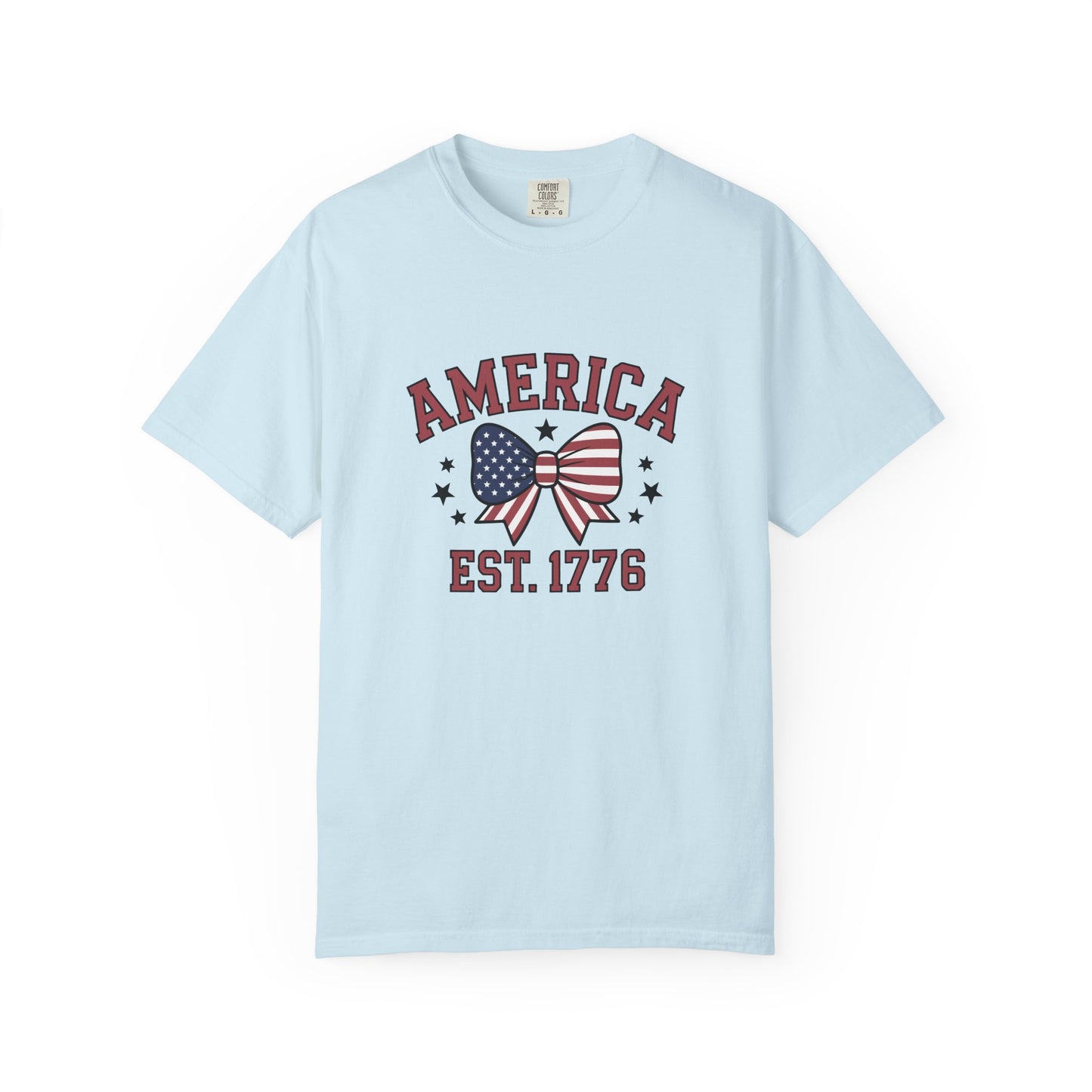 Comfort Colors USA Shirt, 4th of July shirt, America est 1776 shirt, red white blue shirt, summer patriotic shirt for women, gift fo her
