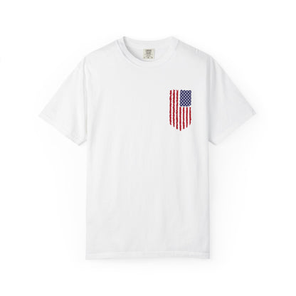 Comfort Colors Men's American Flag  Shirt, American flag 4th of July shirt,  Men's American Flag Shirt, Patriotic Shirt, USA Flag Tee,