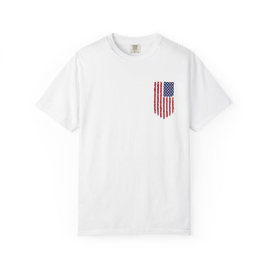 Comfort Colors Men's American Flag  Shirt, American flag 4th of July shirt,  Men's American Flag Shirt, Patriotic Shirt, USA Flag Tee,