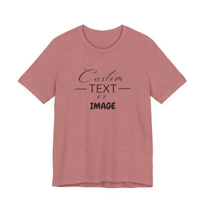 Custom Bell Canvas T Shirt, Personalized Bella Shirt, Custom Unisex Shirts, Custom Shirt, T-Shirt, Custom Logo Shirts, Customizable Business