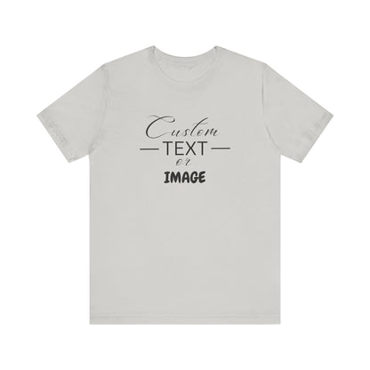 Custom Bell Canvas T Shirt, Personalized Bella Shirt, Custom Unisex Shirts, Custom Shirt, T-Shirt, Custom Logo Shirts, Customizable Business