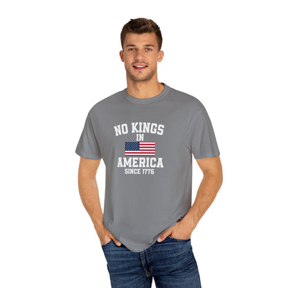 Personalized No Kings in America T Shirt, Democracy Tee, Patriotic Tee , personalized T shirt, 4th July Custom shirt, Liberal Shirt