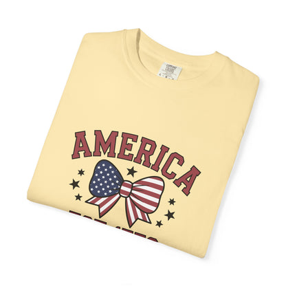 Comfort Colors USA Shirt, 4th of July shirt, America est 1776 shirt, red white blue shirt, summer patriotic shirt for women, gift fo her