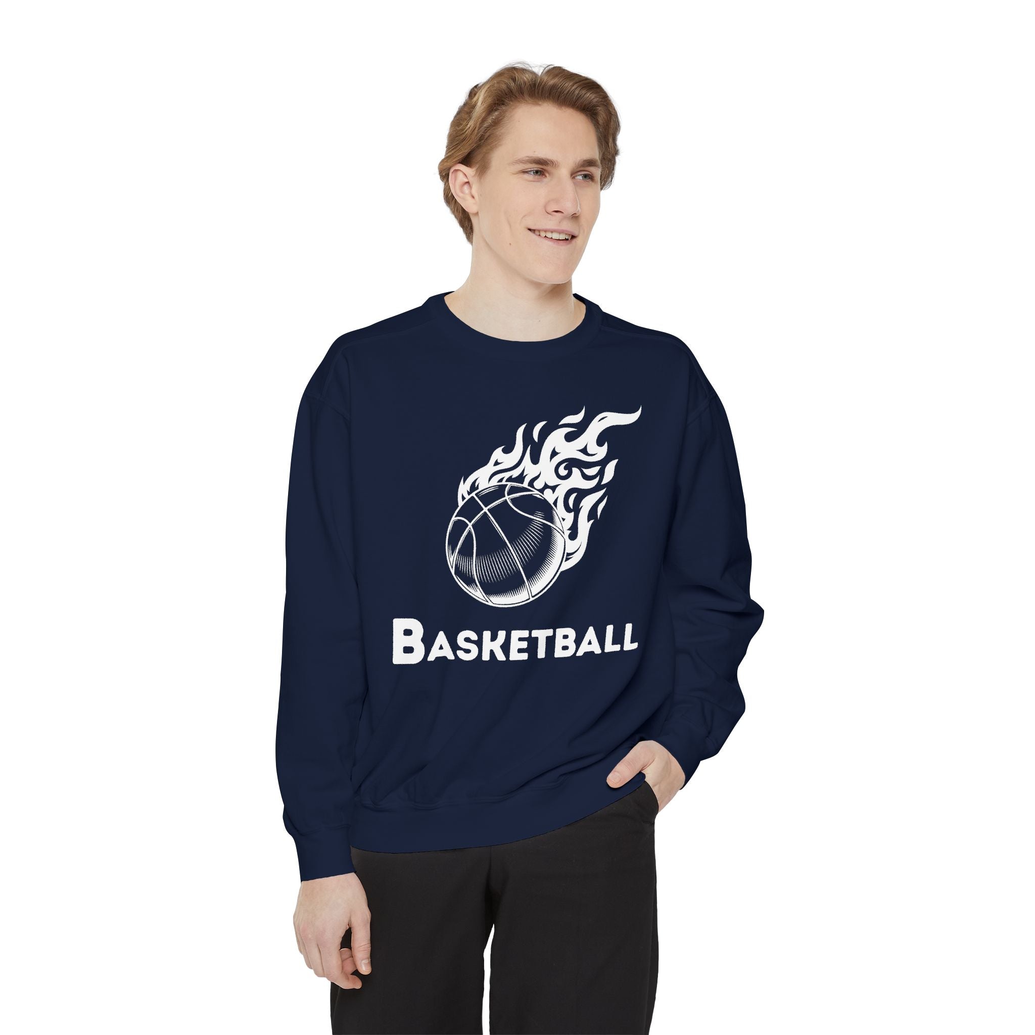 Basketball Player Sweatshirt,Basketball with Ball Sweater, Personalized Sports Outfit, Basketball MOM Gift , BAsketball Sweatshirt