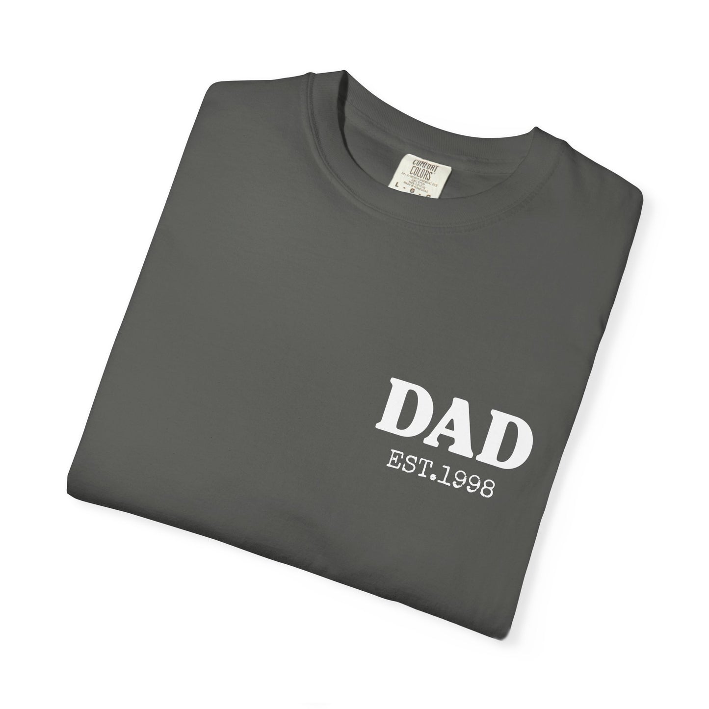 Dad Est Year Shirt,  Birthday Gift for Daddy, New Dad Gift Idea,Matching Dad & Daughter, Fathers Day Gifts from Daughter, Dad of Girls Tee