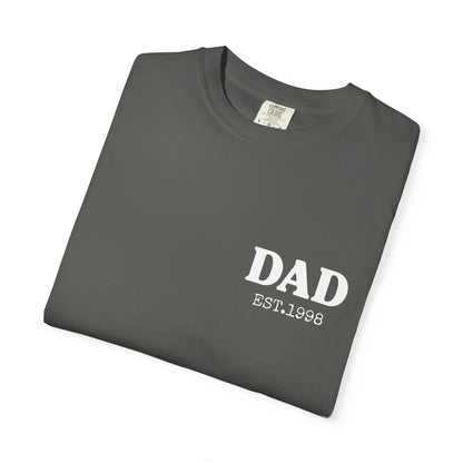 Dad Est Year Shirt,  Birthday Gift for Daddy, New Dad Gift Idea,Matching Dad & Daughter, Fathers Day Gifts from Daughter, Dad of Girls Tee