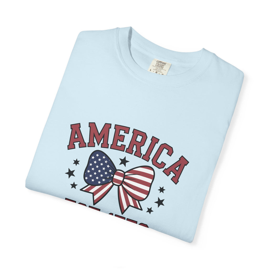 Comfort Colors USA Shirt, 4th of July shirt, America est 1776 shirt, red white blue shirt, summer patriotic shirt for women, gift fo her