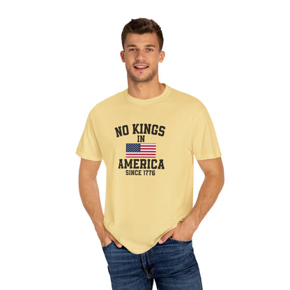 Personalized No Kings in America T Shirt, Democracy Tee, Patriotic Tee , personalized T shirt, 4th July Custom shirt, Liberal Shirt