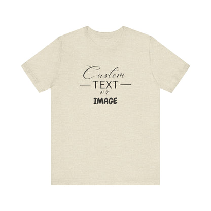 Custom Bell Canvas T Shirt, Personalized Bella Shirt, Custom Unisex Shirts, Custom Shirt, T-Shirt, Custom Logo Shirts, Customizable Business