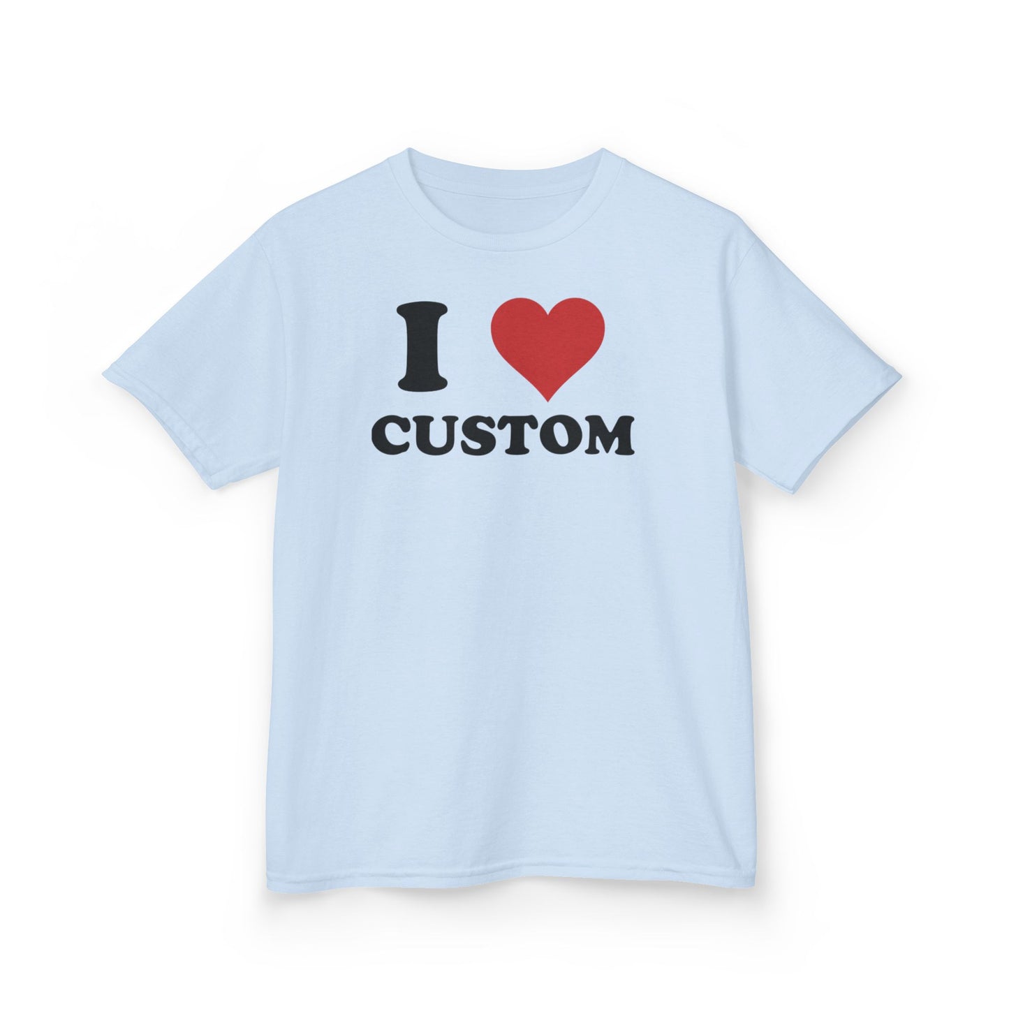 I Love Custom Baby Tee,  Personalized Y2K T-Shirt, Trendy Y2K Clothing, Custom 90s TShirt, Custom I Heart Baby T, I Heart T Shirt Custom,