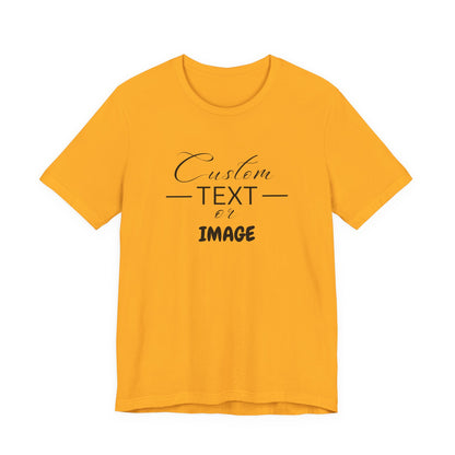 Custom Bell Canvas T Shirt, Personalized Bella Shirt, Custom Unisex Shirts, Custom Shirt, T-Shirt, Custom Logo Shirts, Customizable Business