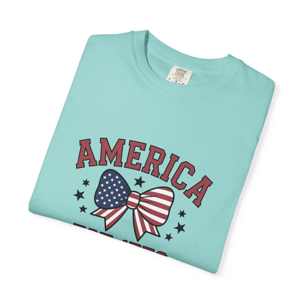Comfort Colors USA Shirt, 4th of July shirt, America est 1776 shirt, red white blue shirt, summer patriotic shirt for women, gift fo her