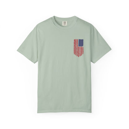 Comfort Colors Men's American Flag  Shirt, American flag 4th of July shirt,  Men's American Flag Shirt, Patriotic Shirt, USA Flag Tee,