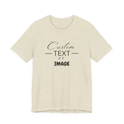 Custom Bell Canvas T Shirt, Personalized Bella Shirt, Custom Unisex Shirts, Custom Shirt, T-Shirt, Custom Logo Shirts, Customizable Business
