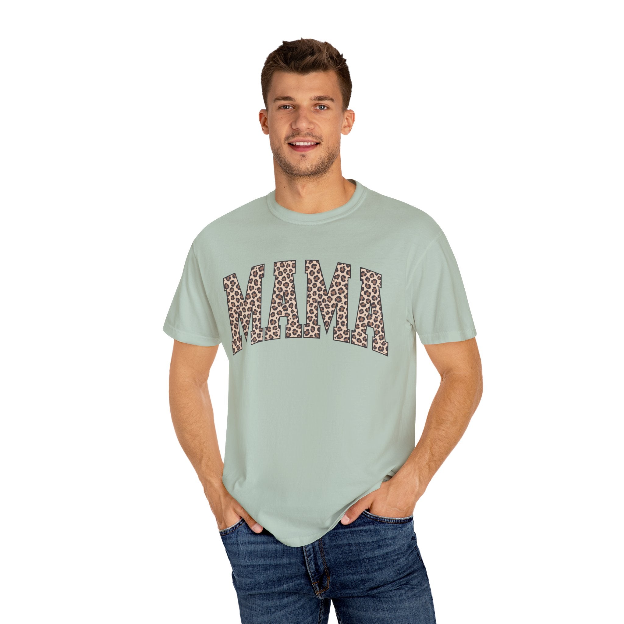 Comfort Colors® Leopard Mama Shirt, Gift For Mom, Mama Shirt, Mothers Day Gift, Gift For Mom, new mama gift, gift for her, gift for him