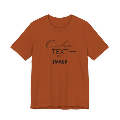 Custom Bell Canvas T Shirt, Personalized Bella Shirt, Custom Unisex Shirts, Custom Shirt, T-Shirt, Custom Logo Shirts, Customizable Business
