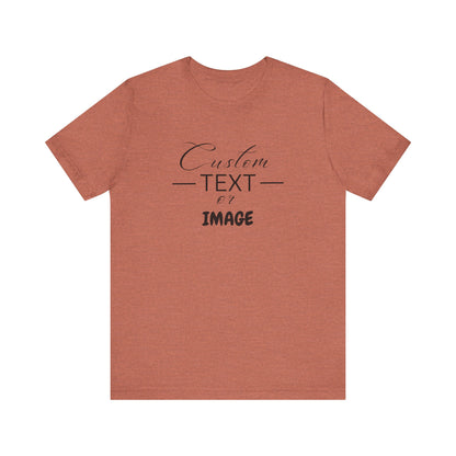 Custom Bell Canvas T Shirt, Personalized Bella Shirt, Custom Unisex Shirts, Custom Shirt, T-Shirt, Custom Logo Shirts, Customizable Business