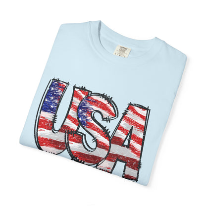Comfort Color USA Shirt, Independent Day Shirt, USA 1776 Top, Gift For Her, Valentine's Day Shirt, America Shirt, 4th of July Tee,