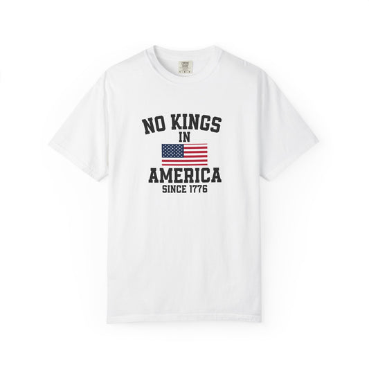 Personalized No Kings in America T Shirt, Democracy Tee, Patriotic Tee , personalized T shirt, 4th July Custom shirt, Liberal Shirt