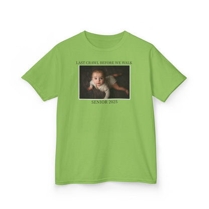 Last Crawl Before We Walk Grad Baby Tee, Personalized Graduation Gift, Gift for her, Graduation 2025,Sorority Grad,Custom Graduate Y2K Shirt