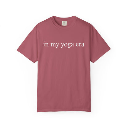 Comfort Colors® In My Yoga Era Shirt, Meditation Shirt for Women, Yoga Lover Shirt, Yoga Saying Shirts, Yoga T Shirt Woman