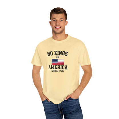 Personalized No Kings in America T Shirt, Democracy Tee, Patriotic Tee , personalized T shirt, 4th July Custom shirt, Liberal Shirt