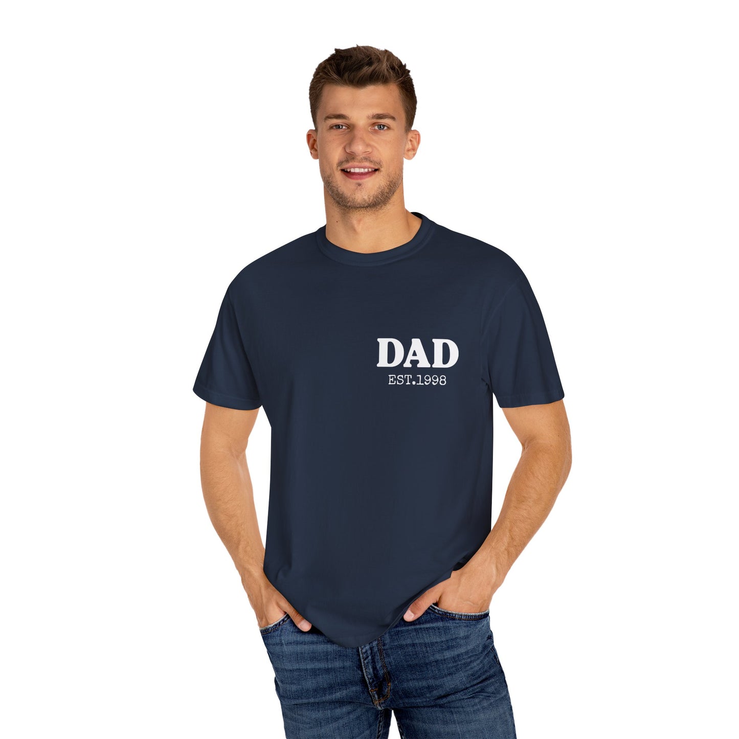 Dad Est Year Shirt,  Birthday Gift for Daddy, New Dad Gift Idea,Matching Dad & Daughter, Fathers Day Gifts from Daughter, Dad of Girls Tee