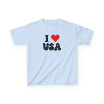 I Love USA T-Shirt, Patriotic Tee, American Flag Shirt, USA Pride, Fourth of July, USA Gift, America Lover,  Red White Blue, gift for her