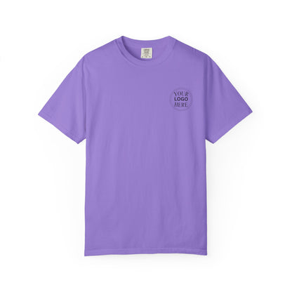 Custom Comfort Colors® Your Logo Here Shirt, Sports Team Logo Clothing Gift, Business Logo Pocket Outfit, Personalized Company Logo Tee,