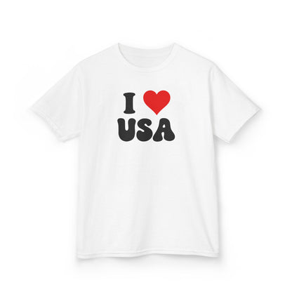 I Love USA T-Shirt, Patriotic Tee, American Flag Shirt, USA Pride, Fourth of July, USA Gift, America Lover,  Red White Blue, gift for her