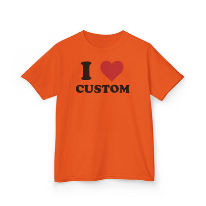I Love Custom Baby Tee,  Personalized Y2K T-Shirt, Trendy Y2K Clothing, Custom 90s TShirt, Custom I Heart Baby T, I Heart T Shirt Custom,