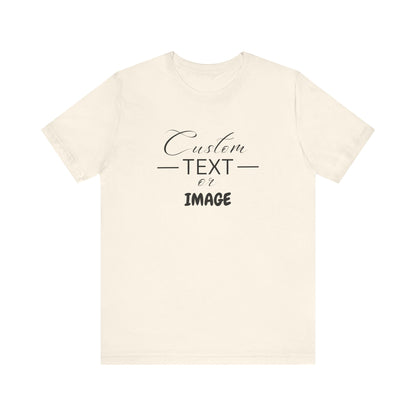 Custom Bell Canvas T Shirt, Personalized Bella Shirt, Custom Unisex Shirts, Custom Shirt, T-Shirt, Custom Logo Shirts, Customizable Business