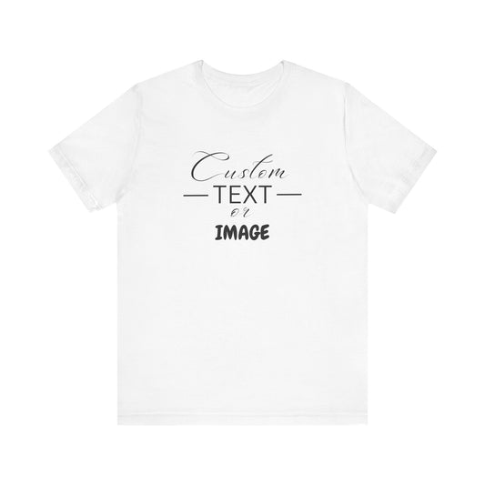 Custom Bell Canvas T Shirt, Personalized Bella Shirt, Custom Unisex Shirts, Custom Shirt, T-Shirt, Custom Logo Shirts, Customizable Business