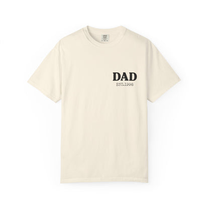Dad Est Year Shirt,  Birthday Gift for Daddy, New Dad Gift Idea,Matching Dad & Daughter, Fathers Day Gifts from Daughter, Dad of Girls Tee