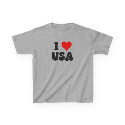 I Love USA T-Shirt, Patriotic Tee, American Flag Shirt, USA Pride, Fourth of July, USA Gift, America Lover,  Red White Blue, gift for her
