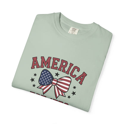 Comfort Colors USA Shirt, 4th of July shirt, America est 1776 shirt, red white blue shirt, summer patriotic shirt for women, gift fo her