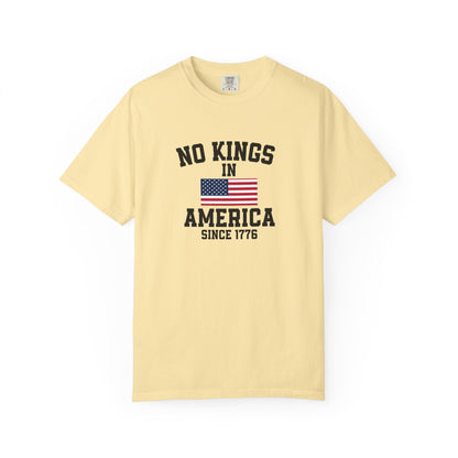 Personalized No Kings in America T Shirt, Democracy Tee, Patriotic Tee , personalized T shirt, 4th July Custom shirt, Liberal Shirt