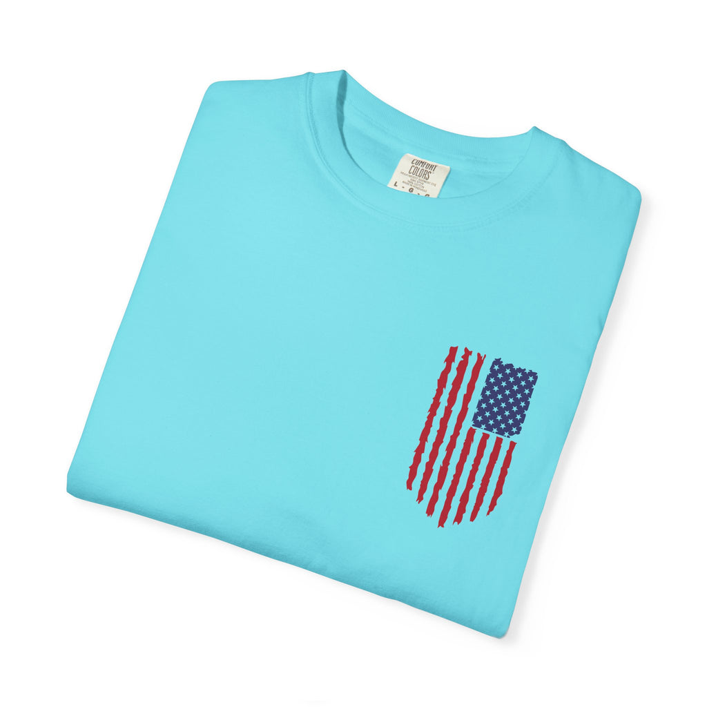 Comfort Colors Men's American Flag  Shirt, American flag 4th of July shirt,  Men's American Flag Shirt, Patriotic Shirt, USA Flag Tee,