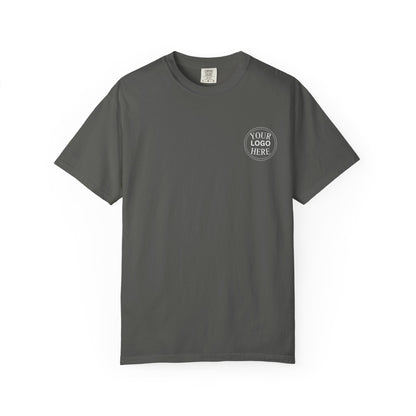 Custom Comfort Colors® Your Logo Here Shirt, Sports Team Logo Clothing Gift, Business Logo Pocket Outfit, Personalized Company Logo Tee,