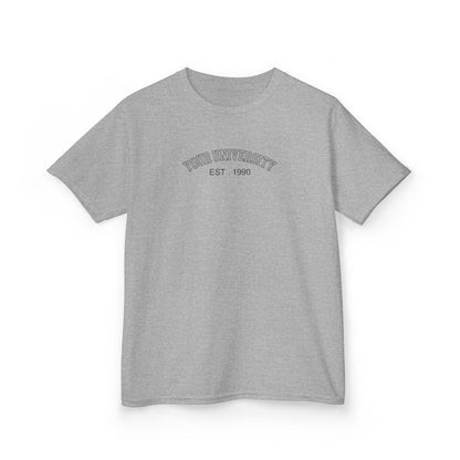 Personalized University Baby Tee, Personalized University Name Shirt, personalized text shirt, Custom Text Shirt, Graduation shirt, Crop Top