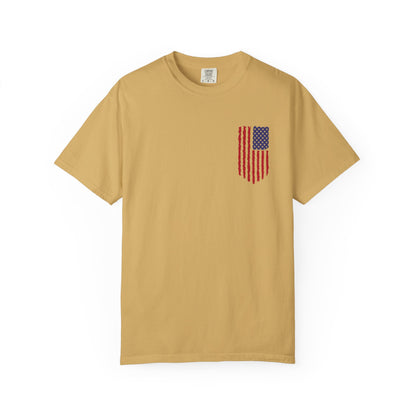 Comfort Colors Men's American Flag  Shirt, American flag 4th of July shirt,  Men's American Flag Shirt, Patriotic Shirt, USA Flag Tee,