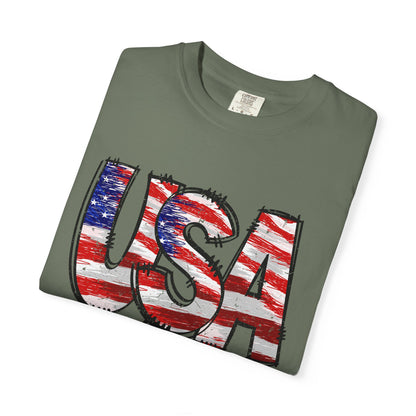 Comfort Color USA Shirt, Independent Day Shirt, USA 1776 Top, Gift For Her, Valentine's Day Shirt, America Shirt, 4th of July Tee,