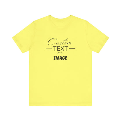 Custom Bell Canvas T Shirt, Personalized Bella Shirt, Custom Unisex Shirts, Custom Shirt, T-Shirt, Custom Logo Shirts, Customizable Business