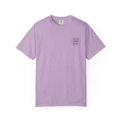 Custom Comfort Colors® Your Logo Here Shirt, Sports Team Logo Clothing Gift, Business Logo Pocket Outfit, Personalized Company Logo Tee,