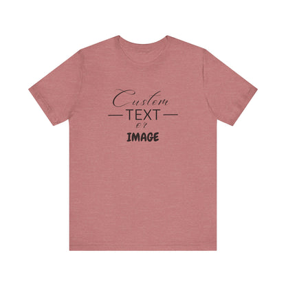 Custom Bell Canvas T Shirt, Personalized Bella Shirt, Custom Unisex Shirts, Custom Shirt, T-Shirt, Custom Logo Shirts, Customizable Business