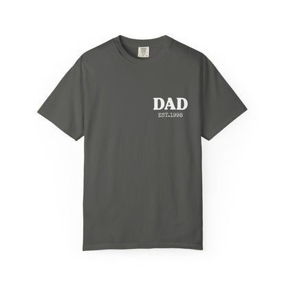 Dad Est Year Shirt,  Birthday Gift for Daddy, New Dad Gift Idea,Matching Dad & Daughter, Fathers Day Gifts from Daughter, Dad of Girls Tee