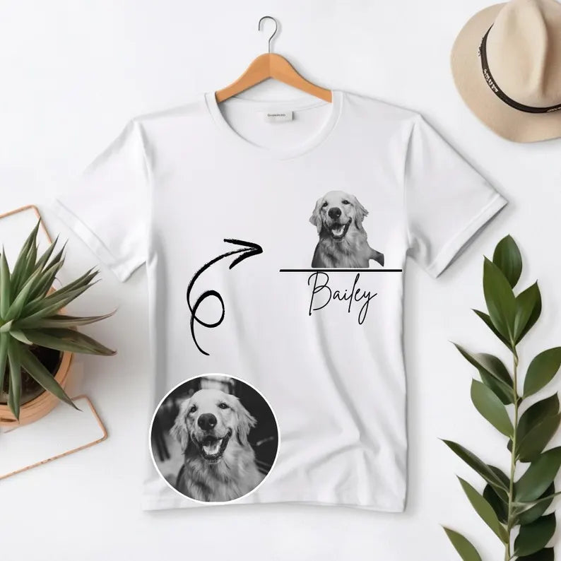 Personalized Pet Shirt, Pet Lover, Cat Mom Shirt, Custom Dog Pullover, Dog Mom Gifts, Custom Pet Shirt,Customized Pet Memorial, gift for her